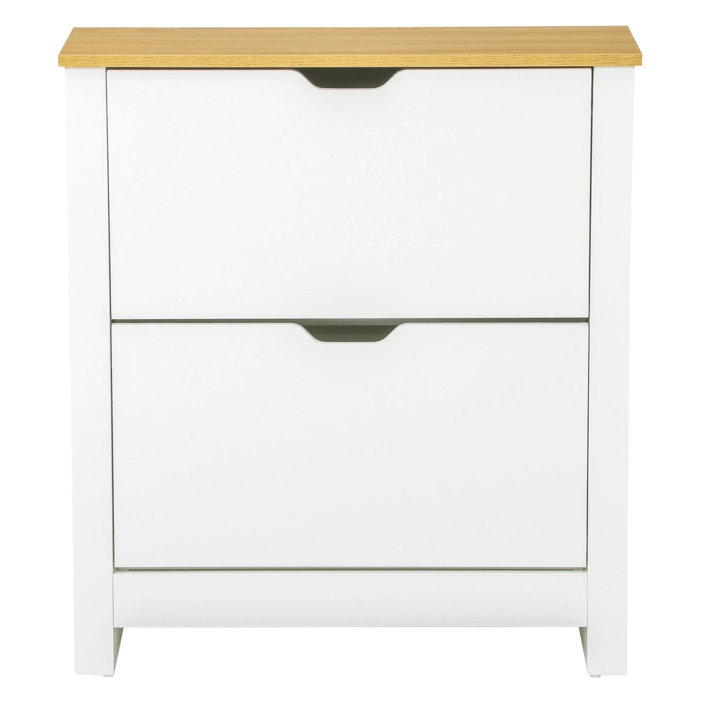 Shoe Storage Cabinet, 2 Flip Drawers, Adjustable Shelves, White Shoe Storage Cabinets & Racks at Gallery Canada