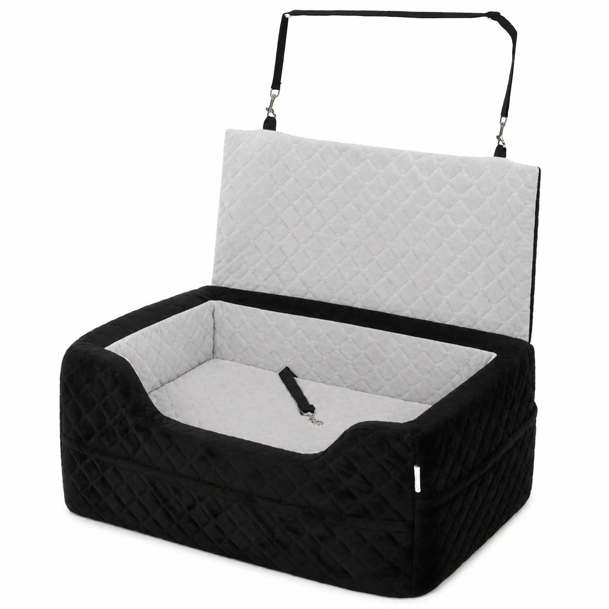 Dog Car Seat, Washable, For Small Dogs Under 10kg, Grey Dog Bike Trailers & Strollers Grey, Black at Gallery Canada