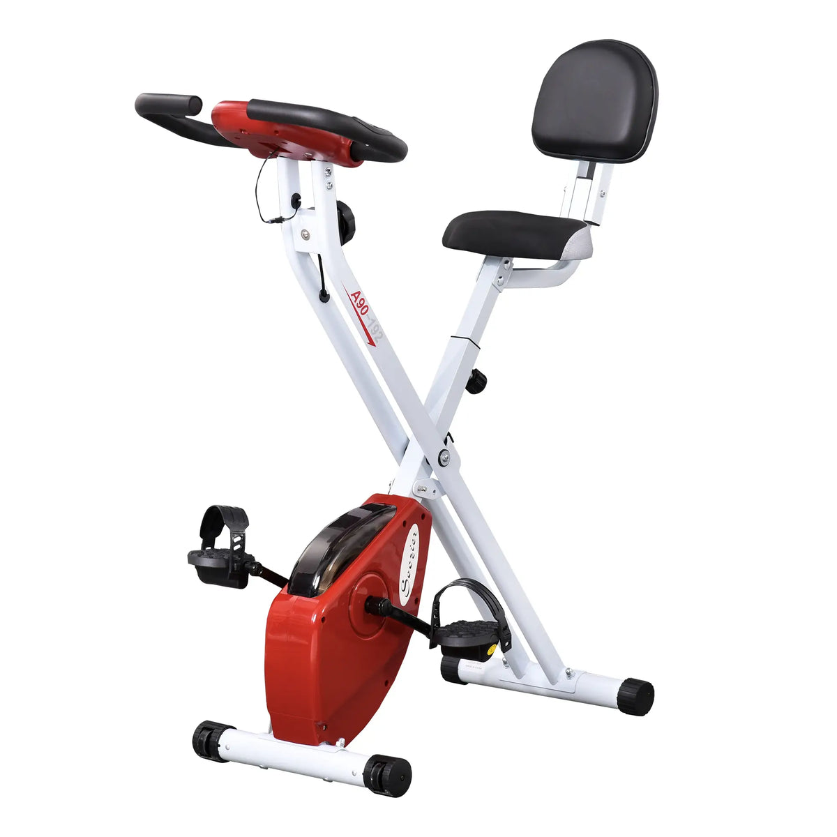 Foldable Indoor Bike, 8 Level Magnetic Resistance, Cardio Exercise, Red Exercise & Stationary Bikes at Gallery Canada