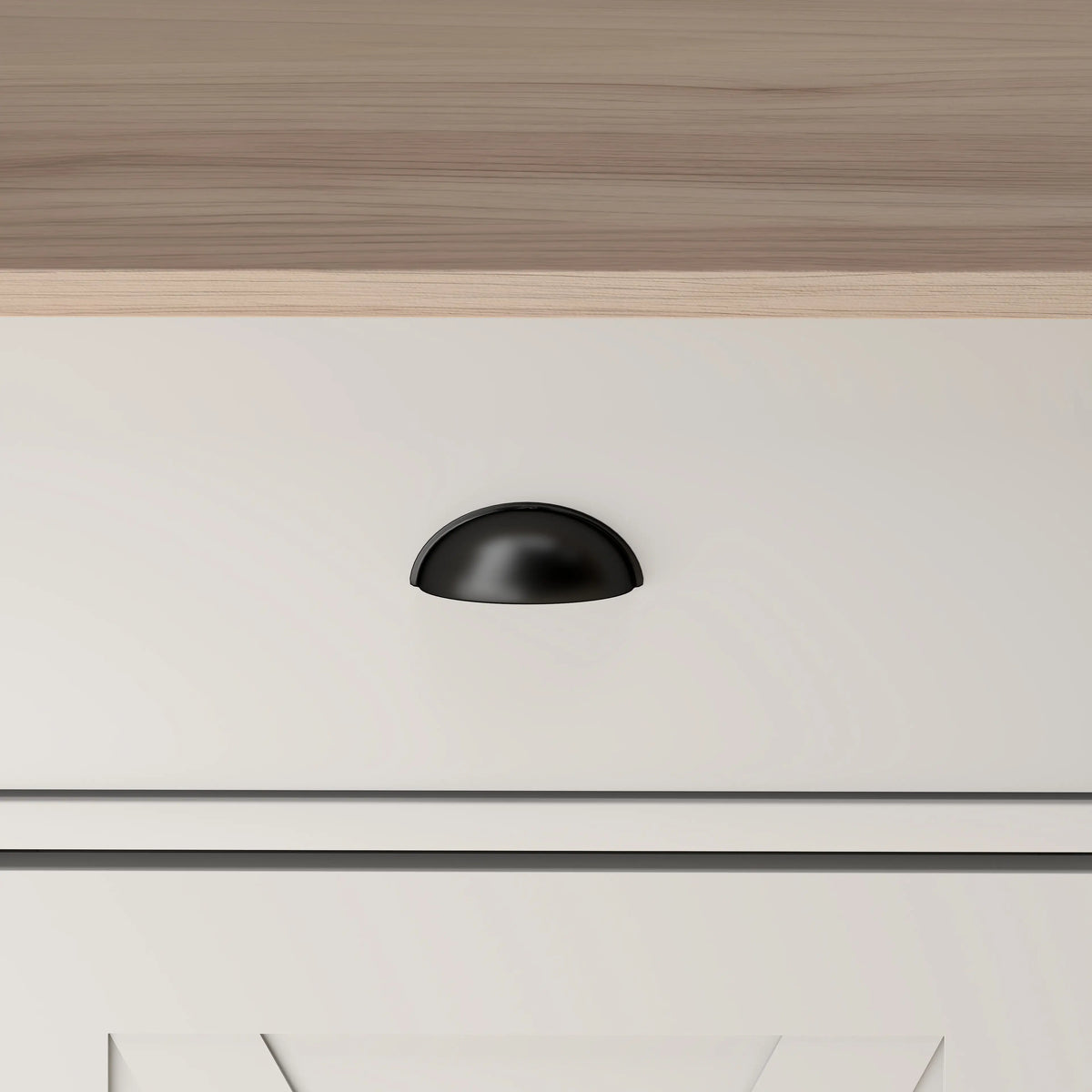 46.5" Buffet Cabinet, Farmhouse Sideboard, 3 Barn Doors, 3 Drawers, White Bar Cabinets at Gallery Canada