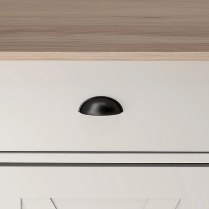 46.5" Buffet Cabinet, Farmhouse Sideboard, 3 Barn Doors, 3 Drawers, White Bar Cabinets at Gallery Canada