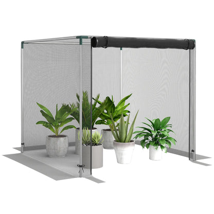 Galvanized Steel Crop Cage, Plant Tent, 4' x 4', Black Crop Cage at Gallery Canada