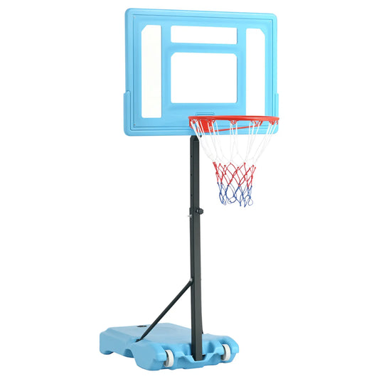 Adjustable Basketball Hoop Stand, 36.5"-48.5", Portable Goal System, Blue Basketball Blue, Black, Red at Gallery Canada
