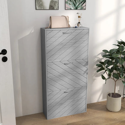 Shoe Storage Cabinet, 3 Flip Drawers, Slim 12 Pair Organizer Shoe Storage Cabinets & Racks at Gallery Canada
