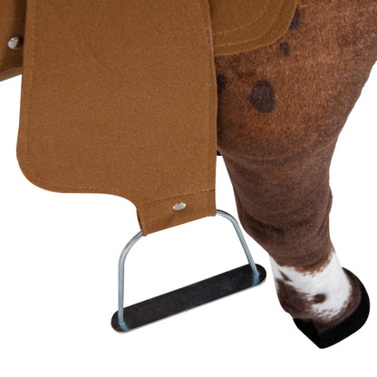 Standing Ride on Horse, Plush Pony Toy with Sound, Brown Rocking Horses at Gallery Canada