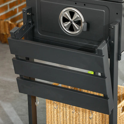 Charcoal BBQ Grill Smoker With Adjustable Pan, Galvanised Steel Shell Charcoal BBQ Grils at Gallery Canada
