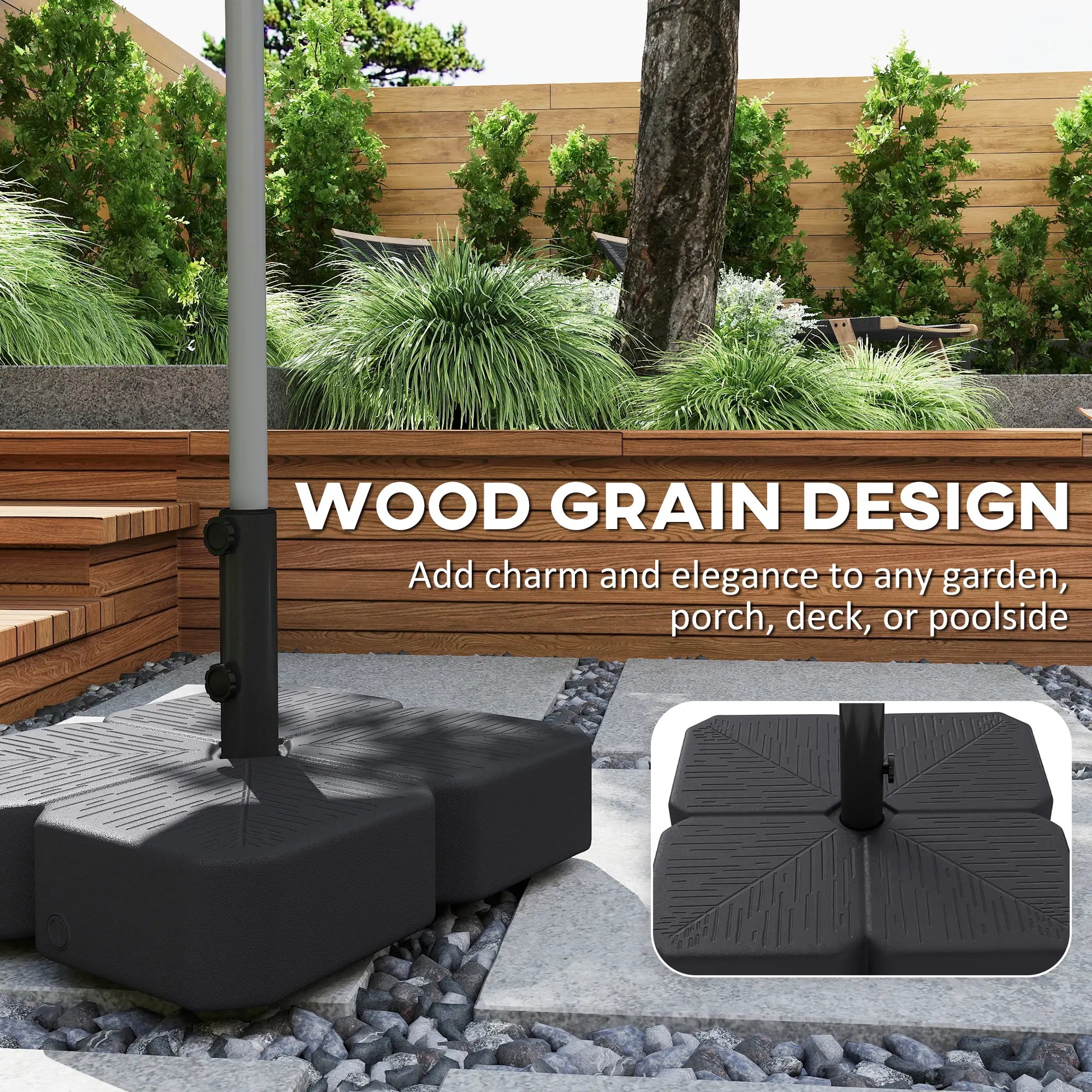 Heavy Duty Outdoor Umbrella Stand, 1.5