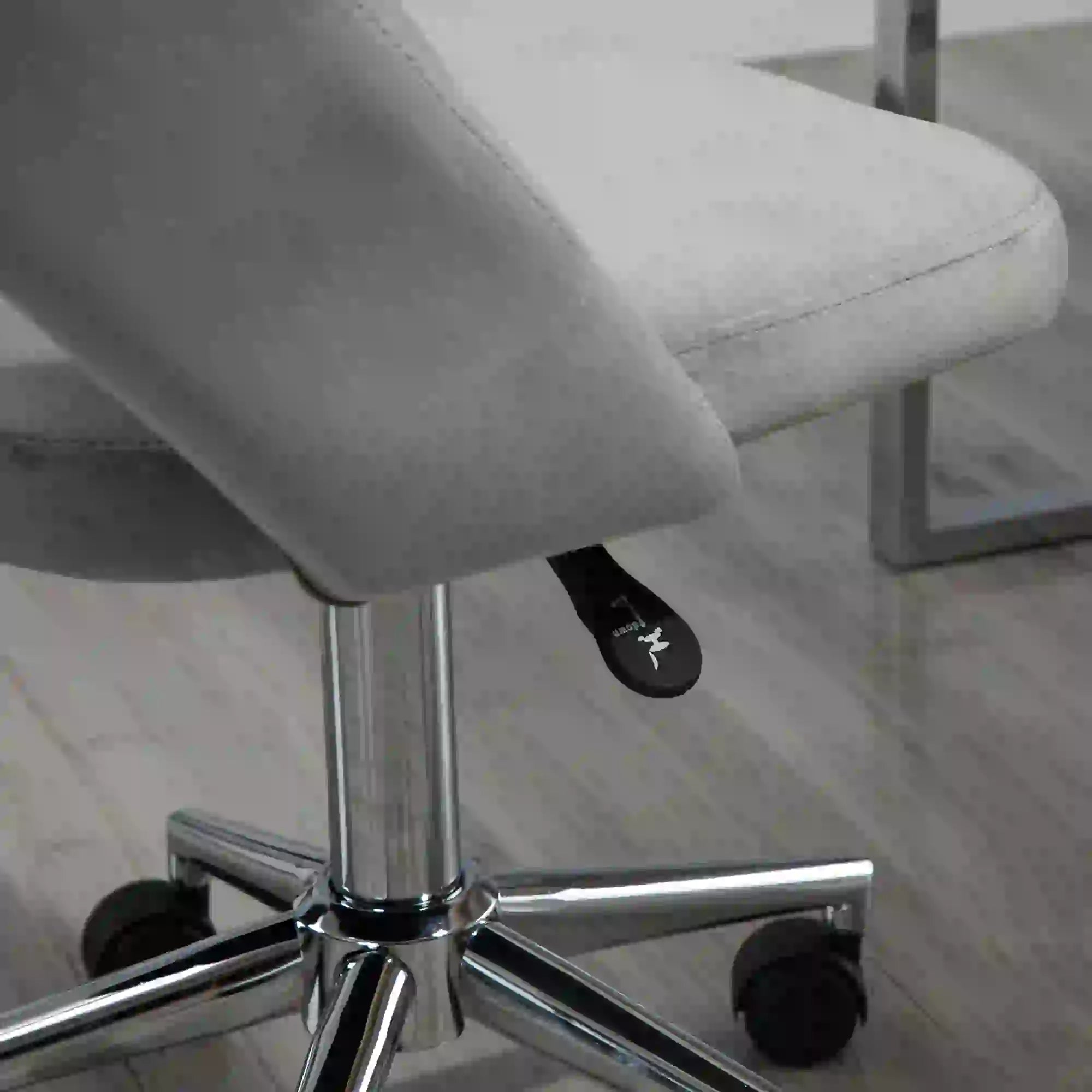 Velvet Swivel Office Chair, Scallop Back, Grey Task Chairs at Gallery Canada