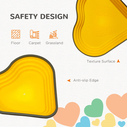 6Pcs Non-Slip Stackable Kids Stepping Stones, Heart-Shaped Gym Sets & Swings at Gallery Canada