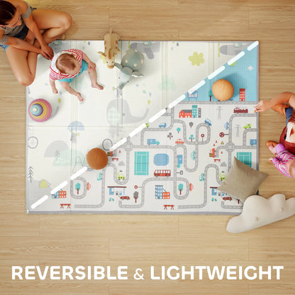 Foldable Baby Play Mat, 79" x 59", Elephant Theme, Crawling Learning Mat Kids Gym & Playmats at Gallery Canada
