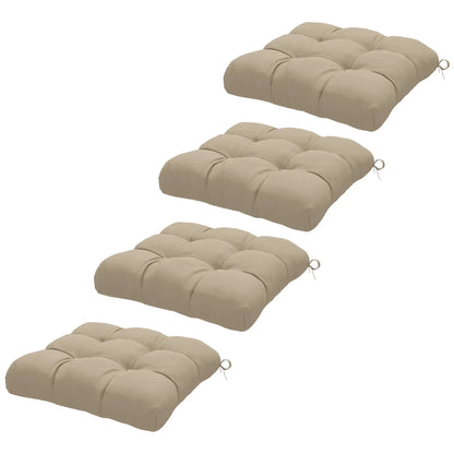 4-Piece Patio Chair Cushion Set With Ties, Indoor Outdoor Replacement Patio Chair Cushions at Gallery Canada