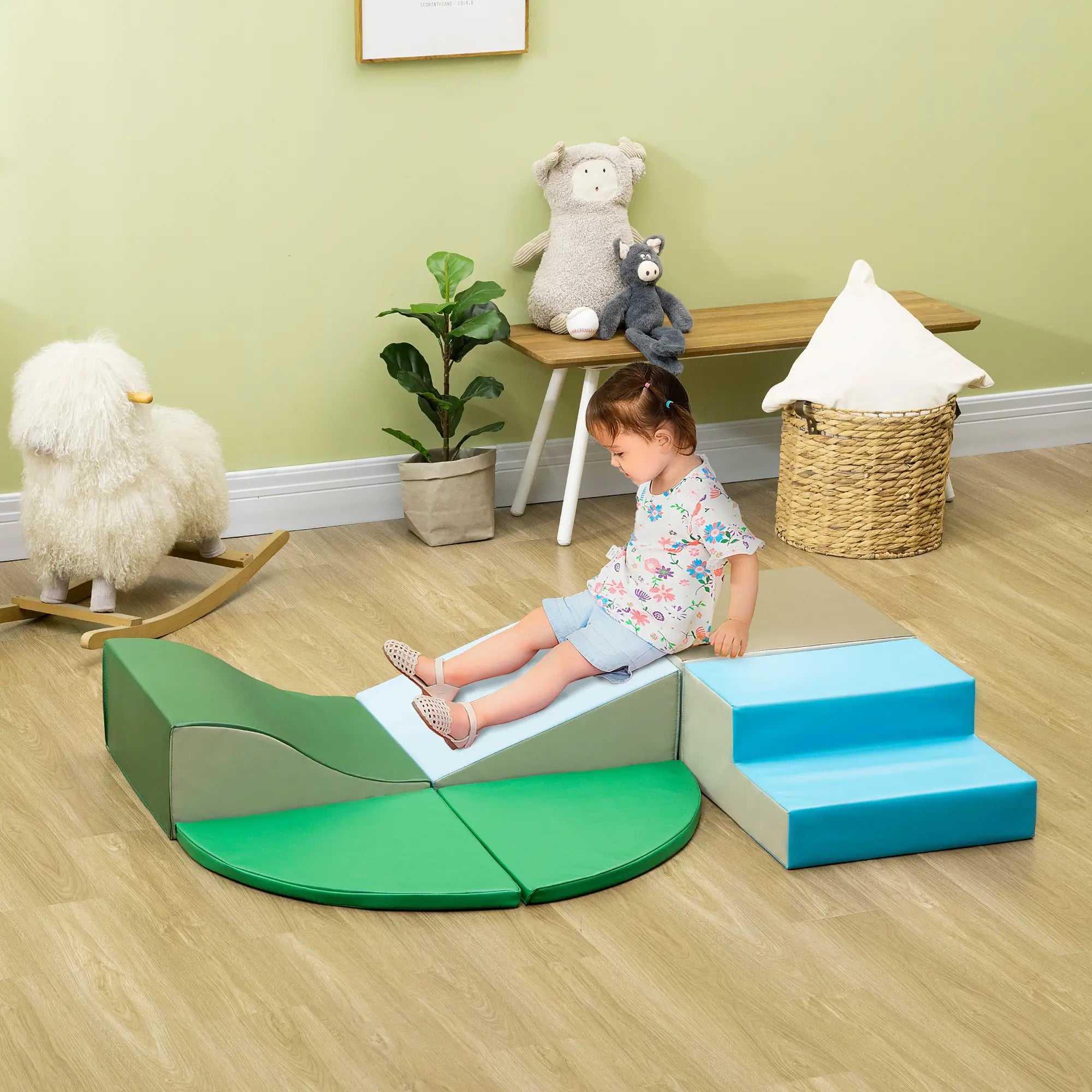 6-Piece Soft Play Set, 12-36 Months, Green, Blue Toy Playsets at Gallery Canada