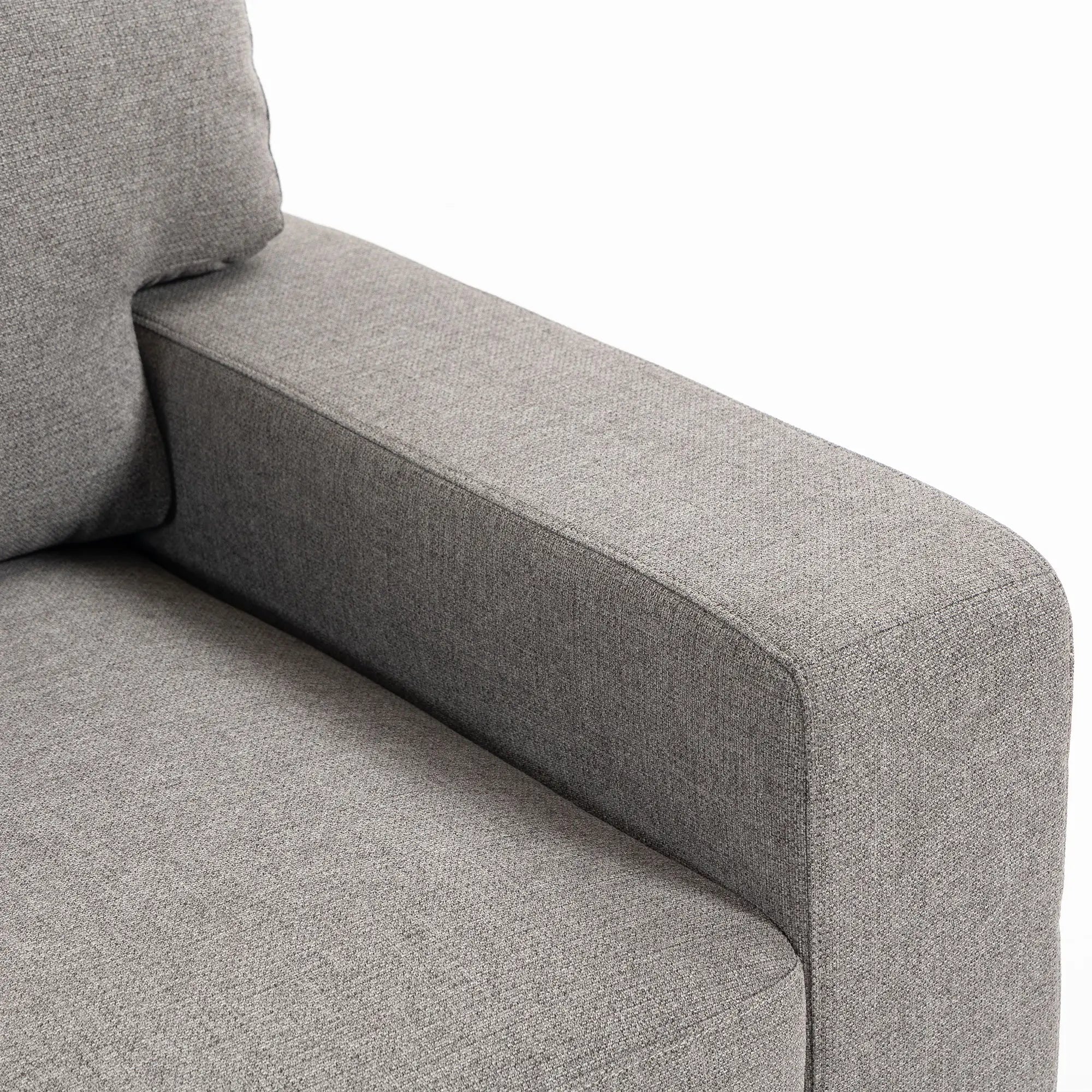 3-Seater Sofa With Storage Pockets, Grey 3-Seater Sofas at Gallery Canada