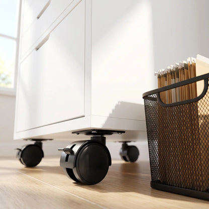 Mobile Printer Stand With 5 Drawers, White Office Cabinets & Cupboards at Gallery Canada
