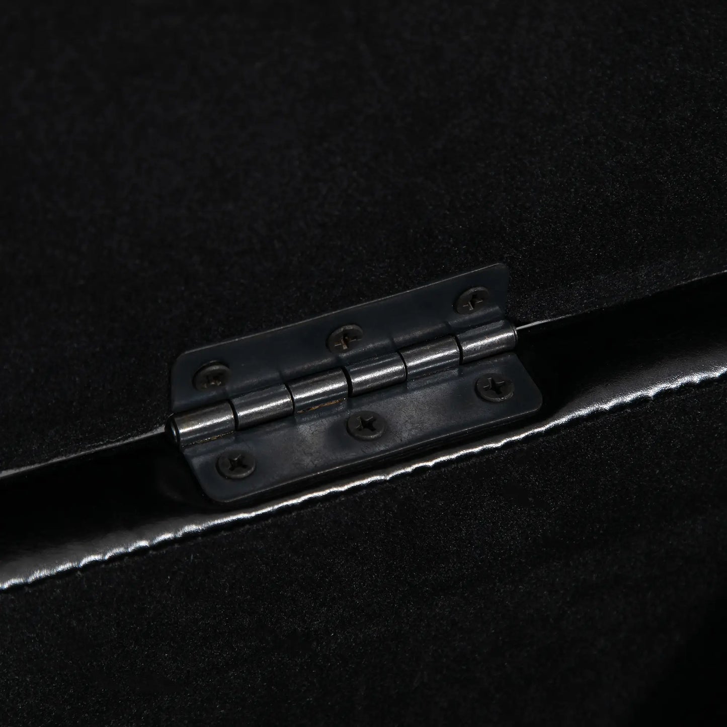Storage Ottoman Bench, PU Leather Upholstered, Tufted Design, Black Storage Ottomans & Benches at Gallery Canada
