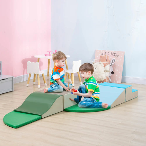 6-Piece Soft Play Set, 12-36 Months, Green, Blue