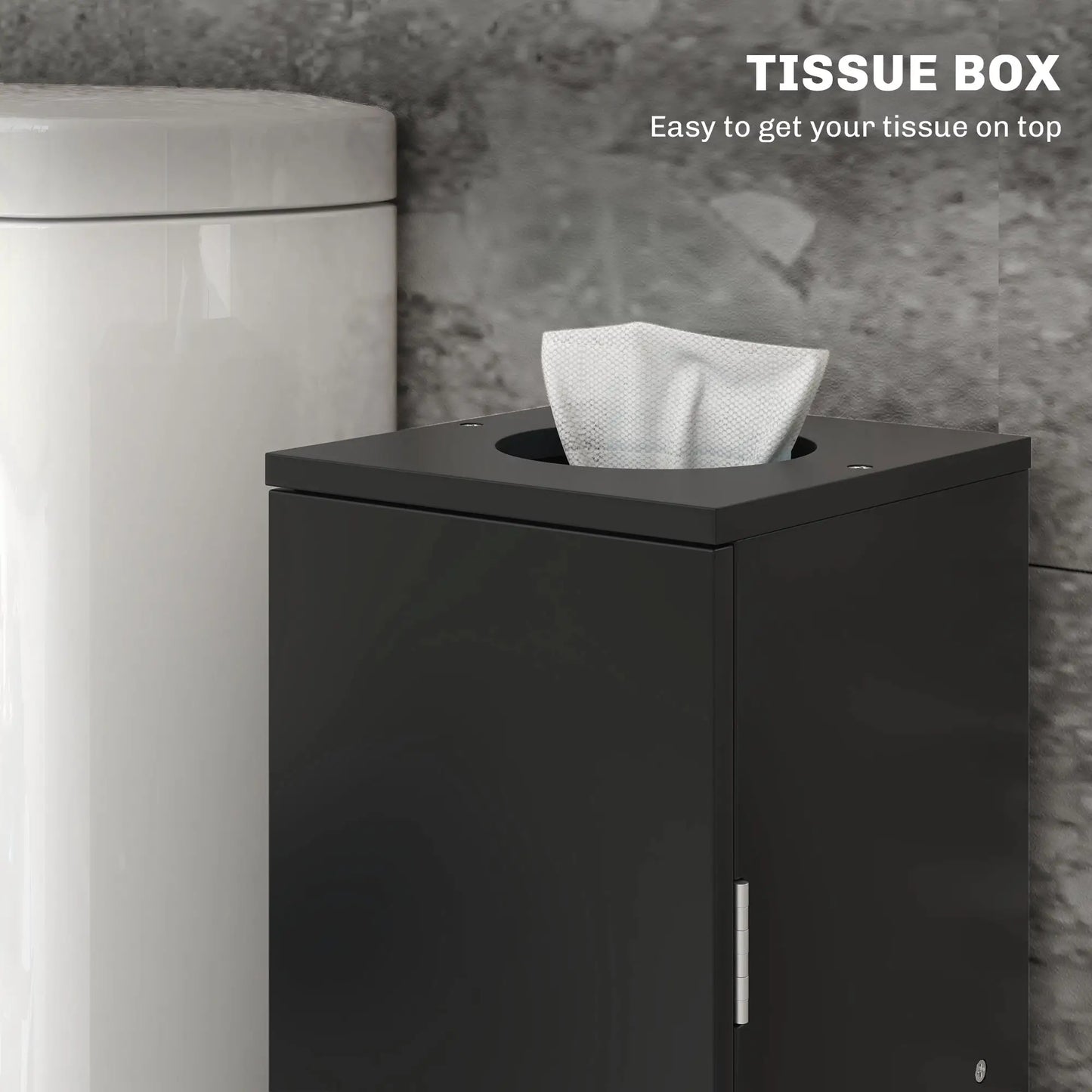 Small Toilet Paper Cabinet, Bathroom Corner Storage, Black Bathroom Cabinets at Gallery Canada