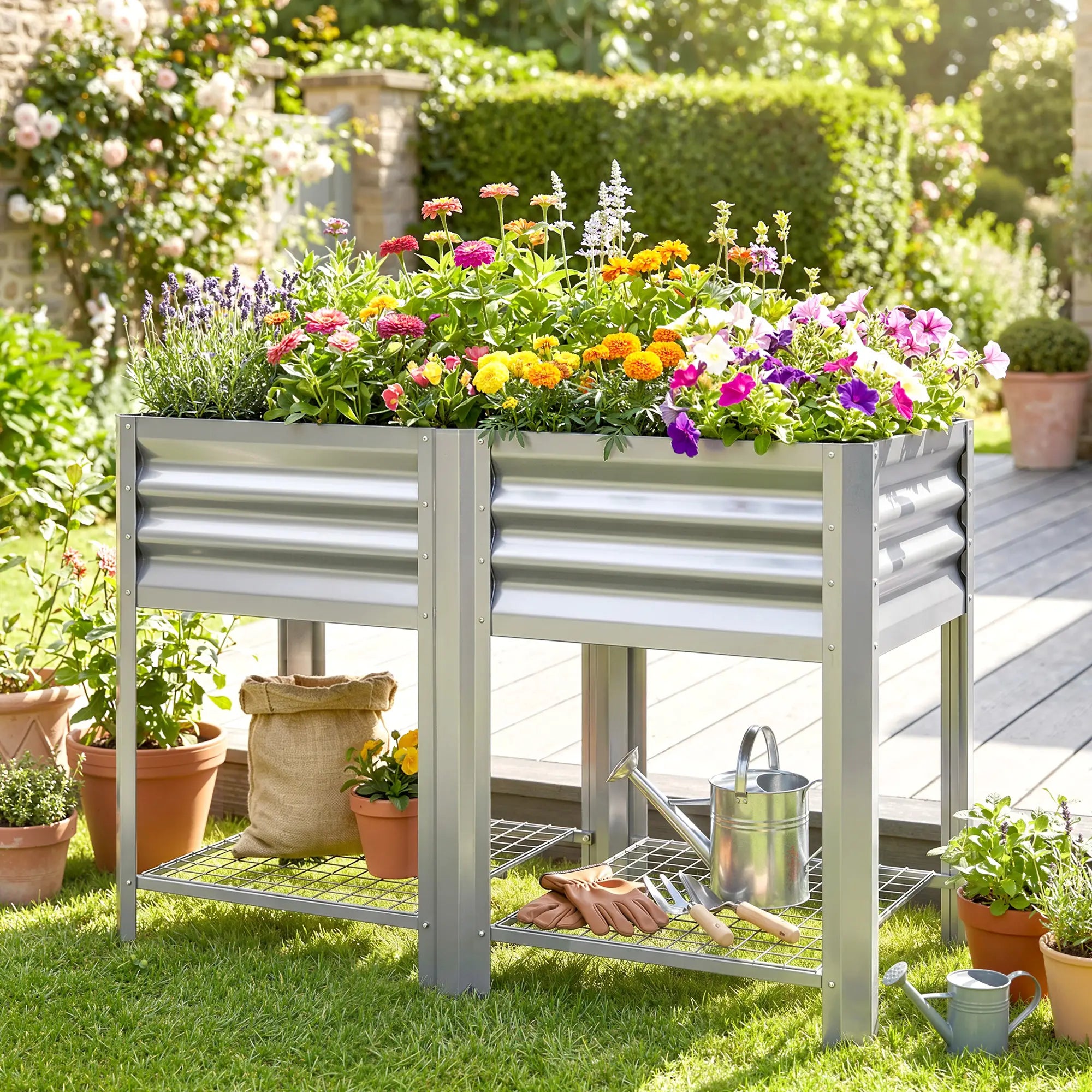 Raised Garden Bed With Legs, 31.5