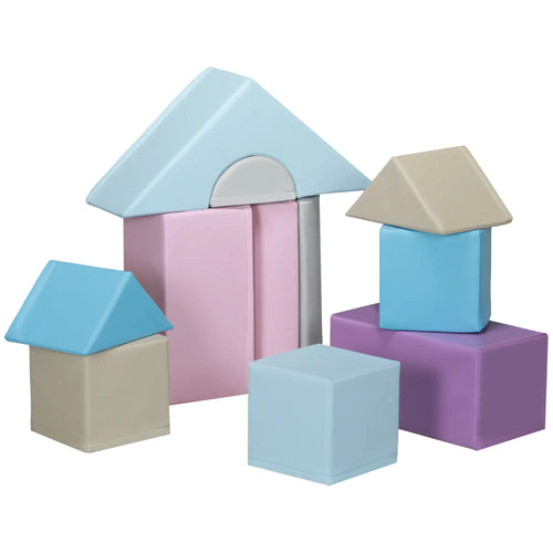 11 Piece Soft Play Blocks, Kids Climb Crawl Gym, Foam Building, Multicolour
