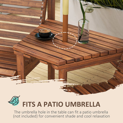3Pc Outdoor Bench Set for Backyard Balcony, Tan Brown Outdoor Benches at Gallery Canada