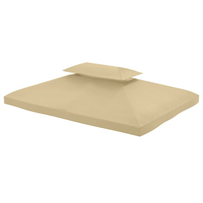 13' x 10' Gazebo Cover, 2 Tier Top, Garden, Patio, Outdoor, Beige Gazebo Canopy Replacement Beige at Gallery Canada