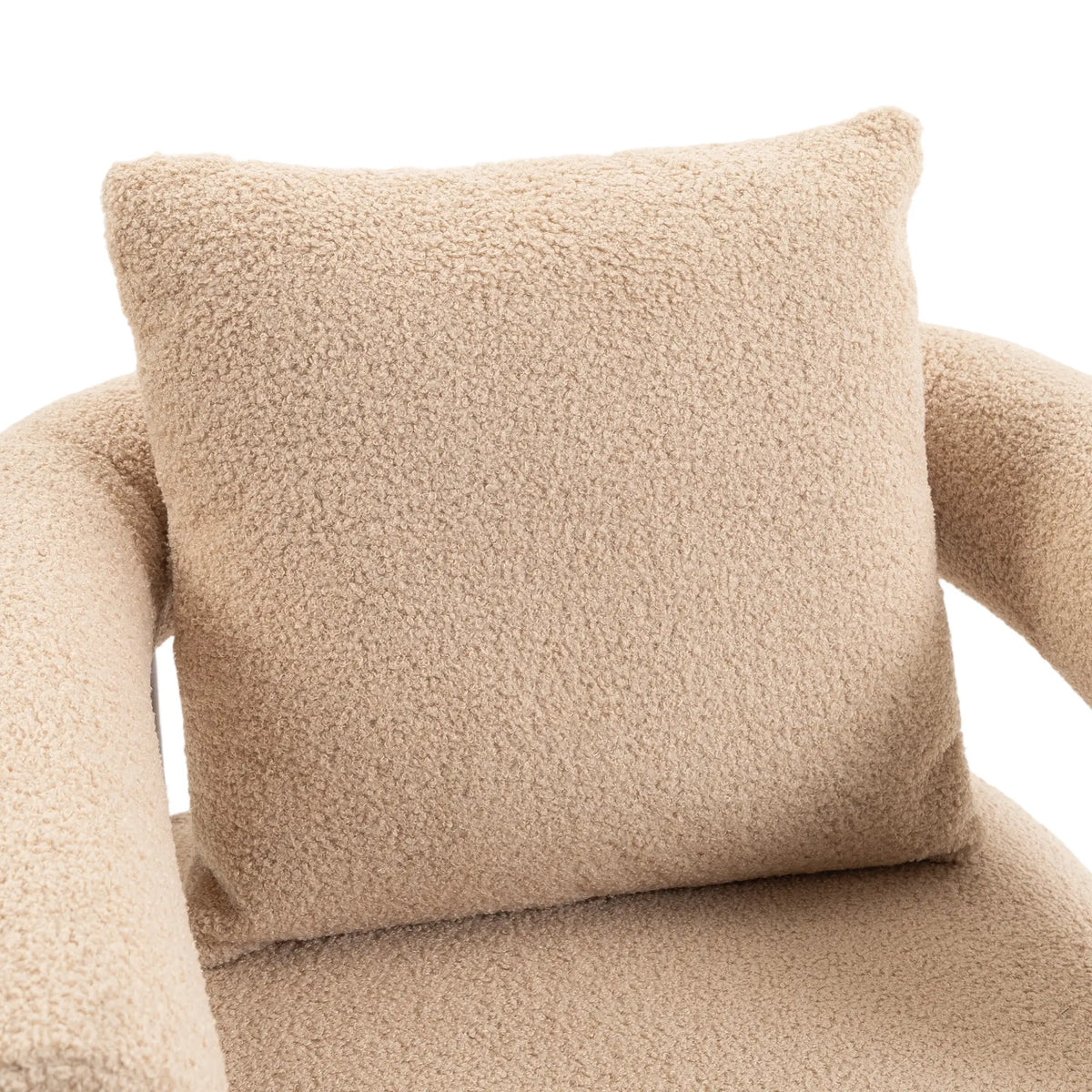 Accent Chair, Teddy Fabric, Brown, Wood Legs, Brown Accent Chairs at Gallery Canada