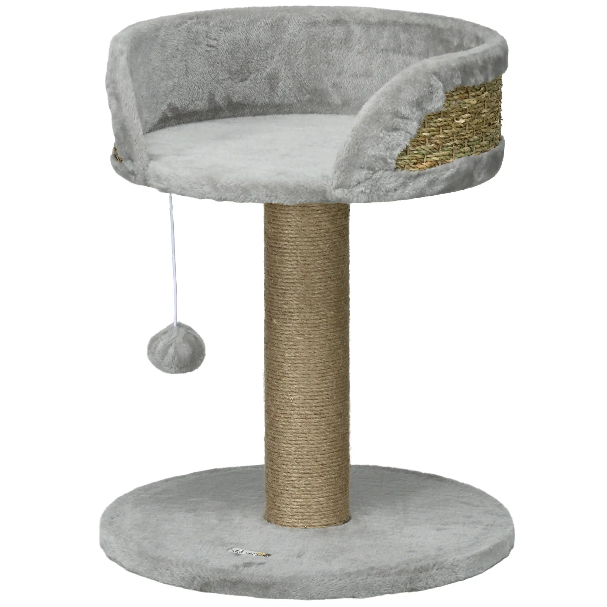 Cat Tree with Scratching Post, Toy Ball, Perch, 16