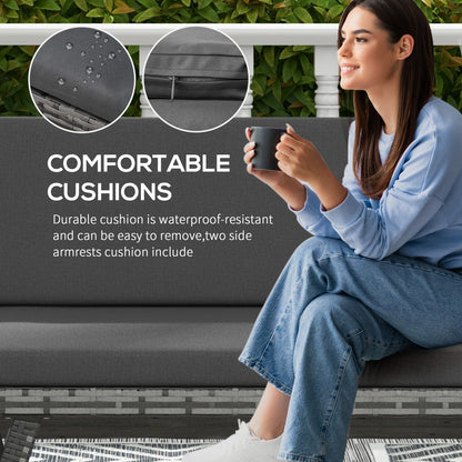 Convertible Wicker Loveseat, Grey Patio Chaise Lounge, Grey Patio Furniture Sets at Gallery Canada