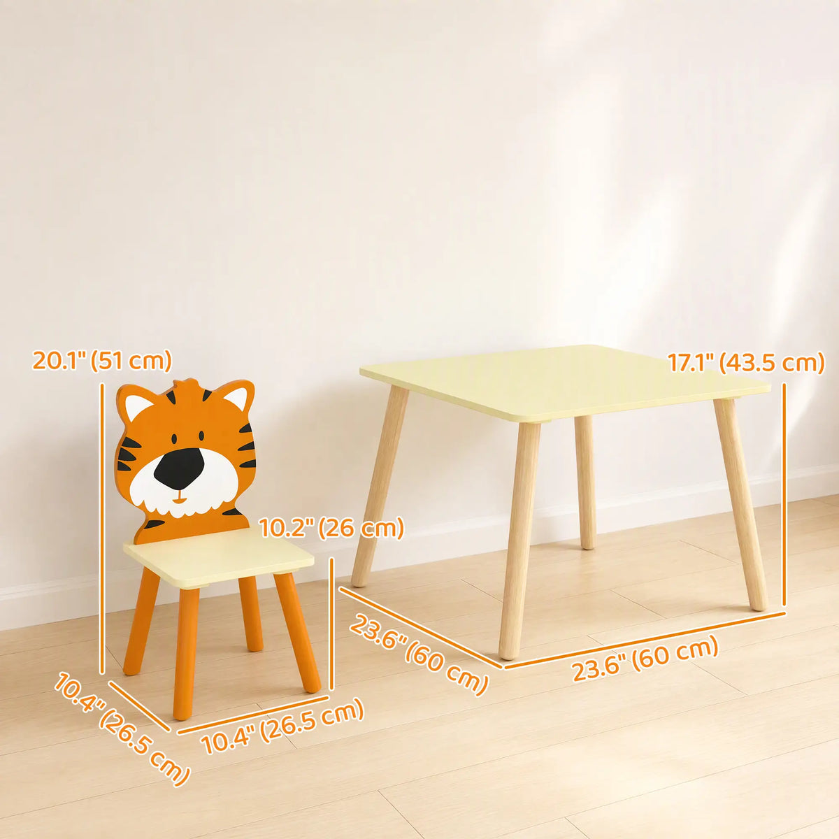 Kids Table And 4 Chairs Set For Art Craft Snack Time, Yellow Kids Table Sets at Gallery Canada