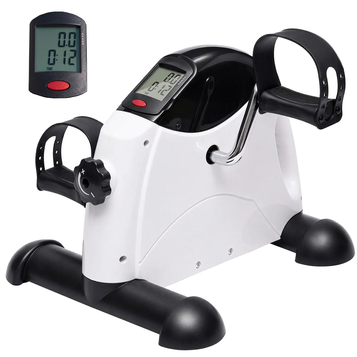 Portable Mini Exercise Bike, Desk Pedal, Indoor Cycle, LCD Display Exercise & Stationary Bikes Grey at Gallery Canada
