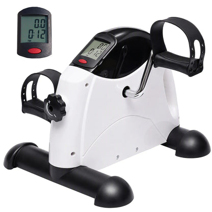 Portable Mini Exercise Bike, Desk Pedal, Indoor Cycle, LCD Display Exercise & Stationary Bikes Grey at Gallery Canada