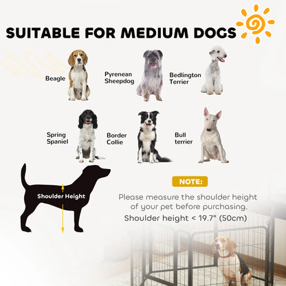 6 Panels Heavy Duty Dog Playpen, 31.5" Height, Portable Foldable Houses, Kennels & Pens at Gallery Canada