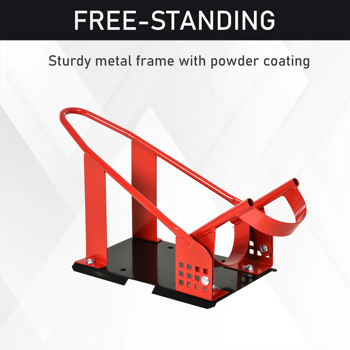 Motorcycle Wheel Chock, 12 Adjustable Holes, 990 lbs, Red Bike Parking Stands at Gallery Canada