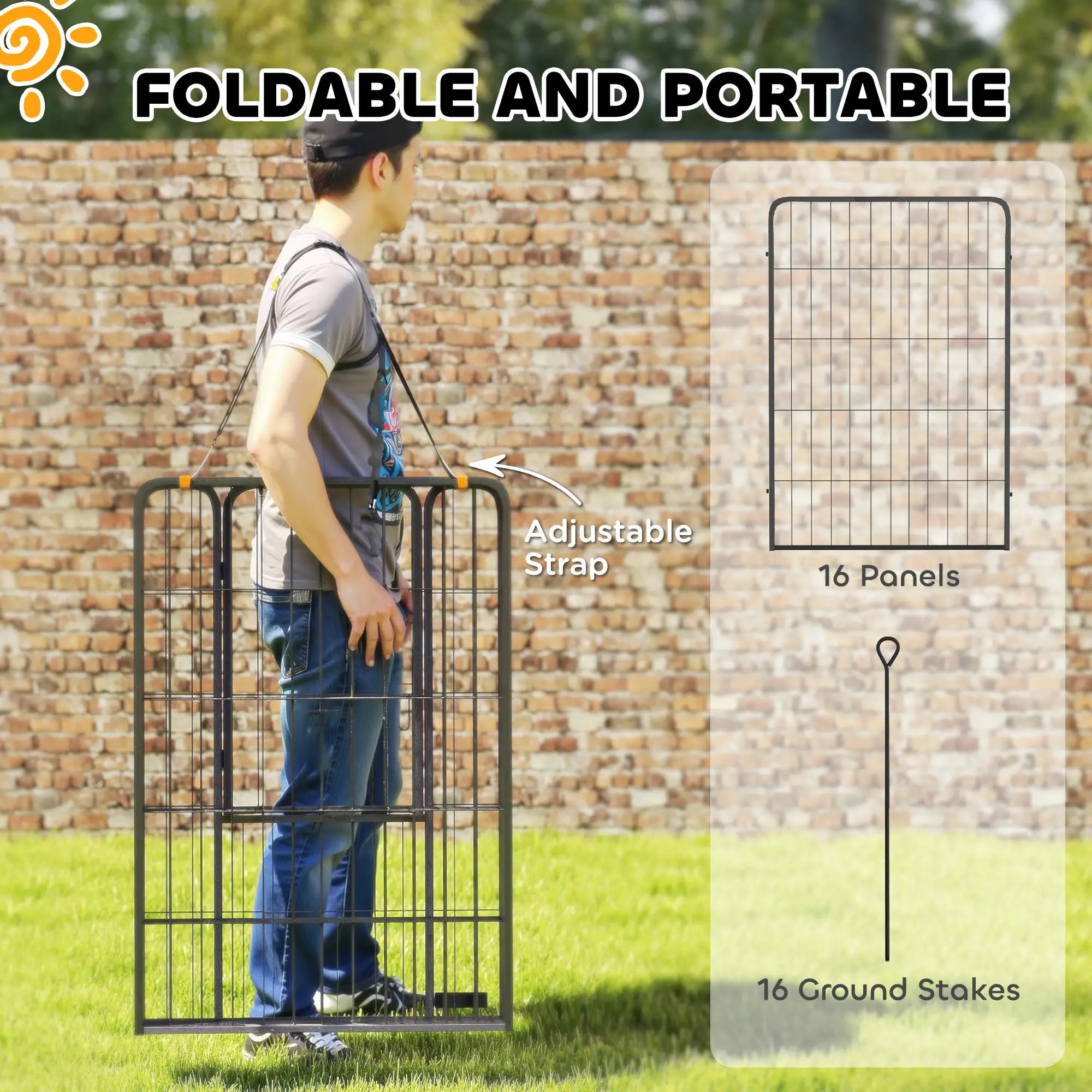 16 Panels Dog Playpen, 39