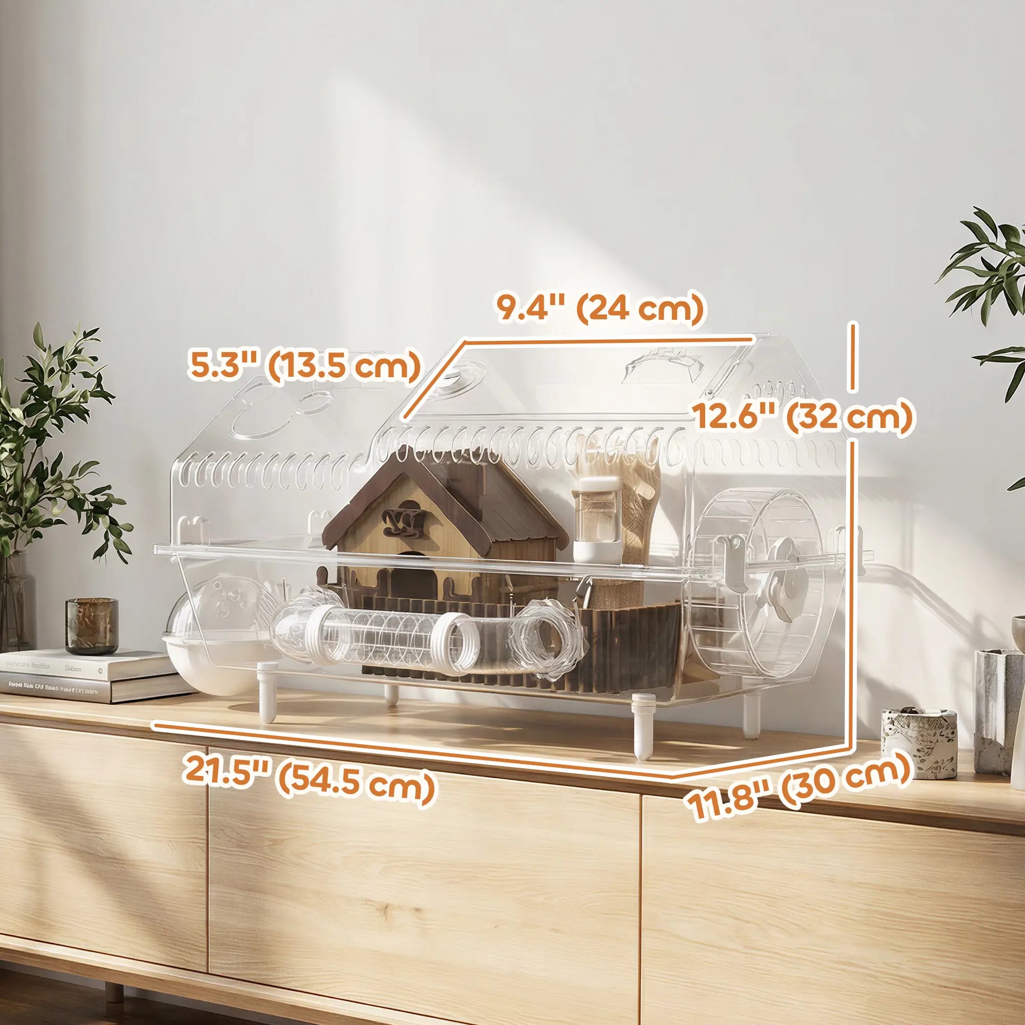 8 In 1 Hamster Cage With Accessories, 21.5