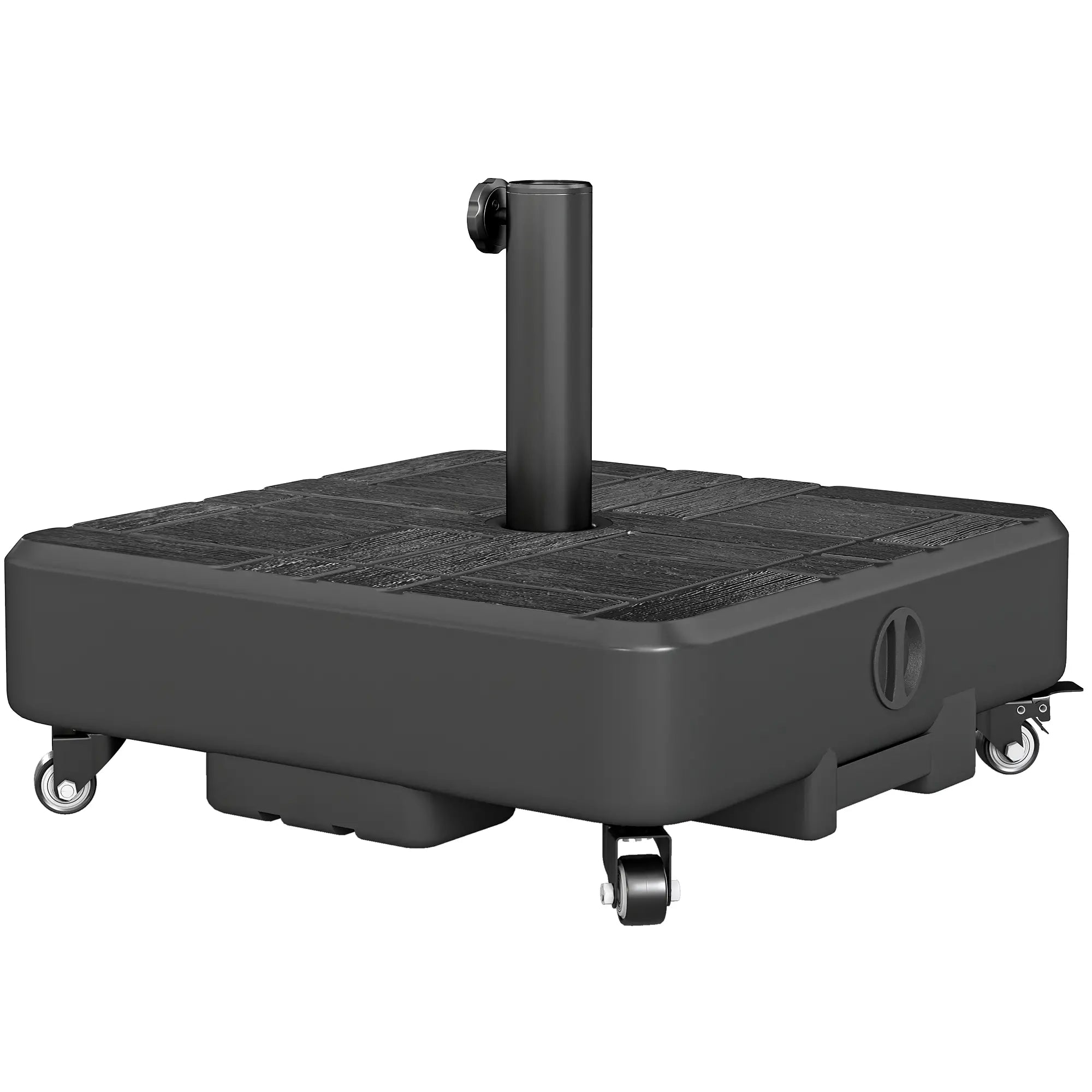 Outdoor Umbrella Base With Wheels, Fillable Stand For 1.5