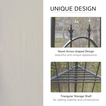 10' x 10' Steel Patio Gazebo, Removable Mesh Curtains, Brown Gazebos at Gallery Canada