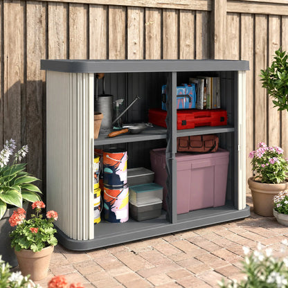 127 Gallon Outdoor Storage Cabinet, Grey Sheds at Gallery Canada