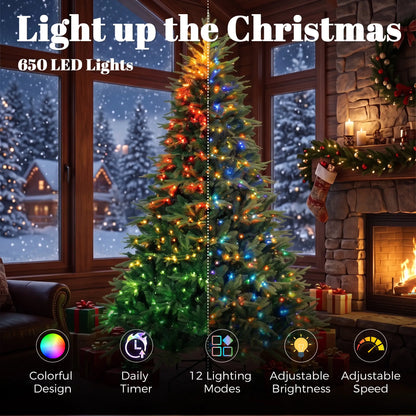 7.5ft Frasier Grande Fir Christmas Tree, LED Lights, Remote, Timer Artificial Christmas Trees at Gallery Canada