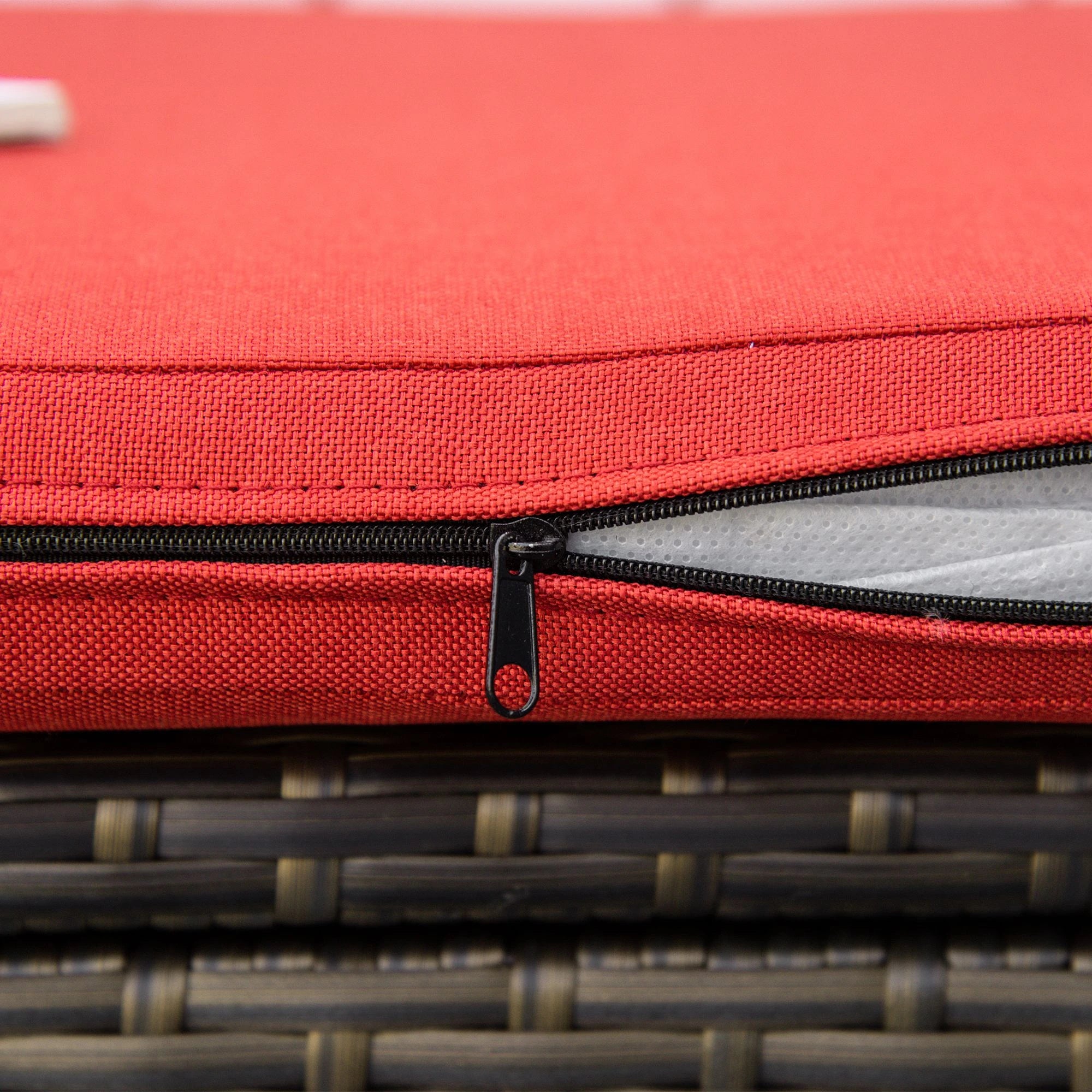 2-In-1 Outdoor PE Rattan Storage Bench, 29 Gallon, Red Patio Storage Boxes at Gallery Canada