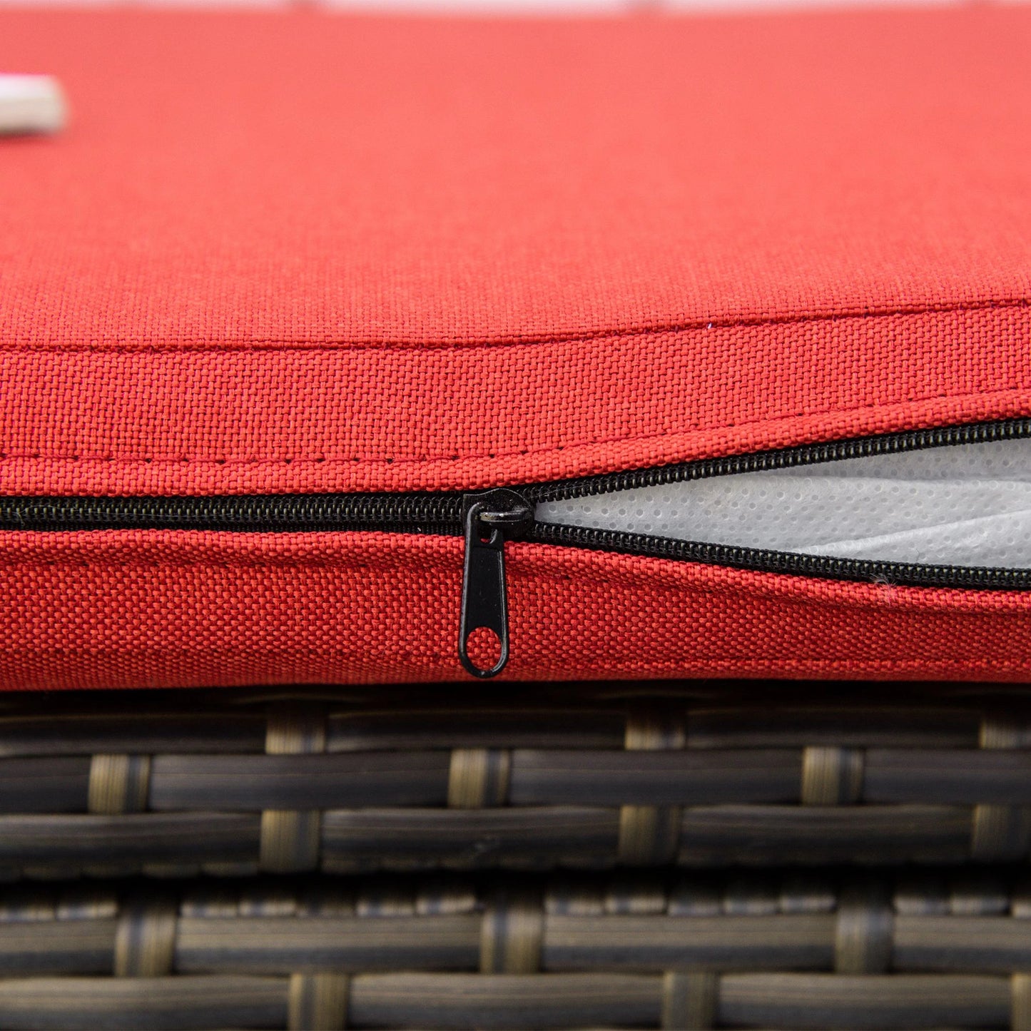 2-In-1 Outdoor PE Rattan Storage Bench, 29 Gallon, Red Patio Storage Boxes at Gallery Canada