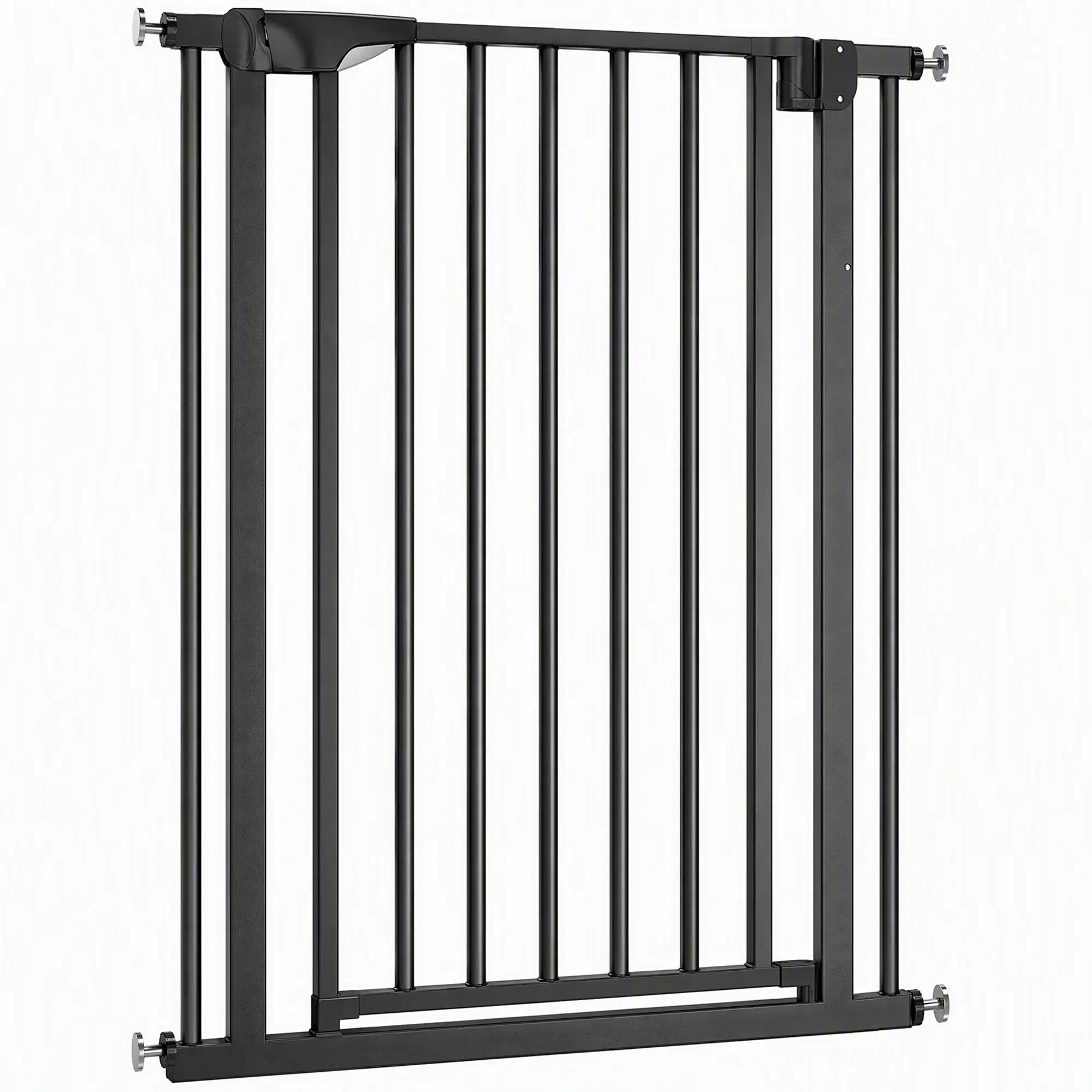 30-32In Baby Pet Gate 36In H Auto-Close Two-Way, Black Pet Gates Black at Gallery Canada