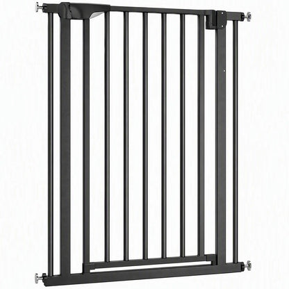 30-32In Baby Pet Gate 36In H Auto-Close Two-Way, Black Pet Gates Black at Gallery Canada