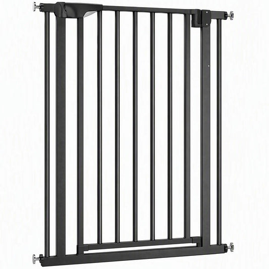 30-32In Baby Pet Gate 36In H Auto-Close Two-Way, Black Pet Gates Black at Gallery Canada