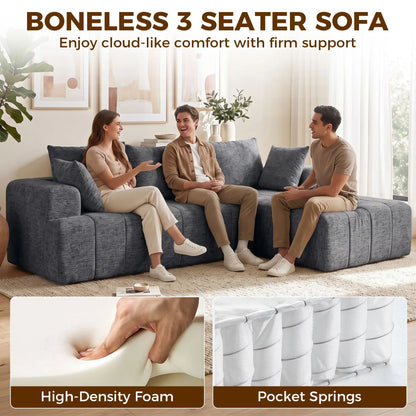 101 Modular Sectional Sofa With Chaise, Cloud Couch, Grey L Shaped Couchs at Gallery Canada