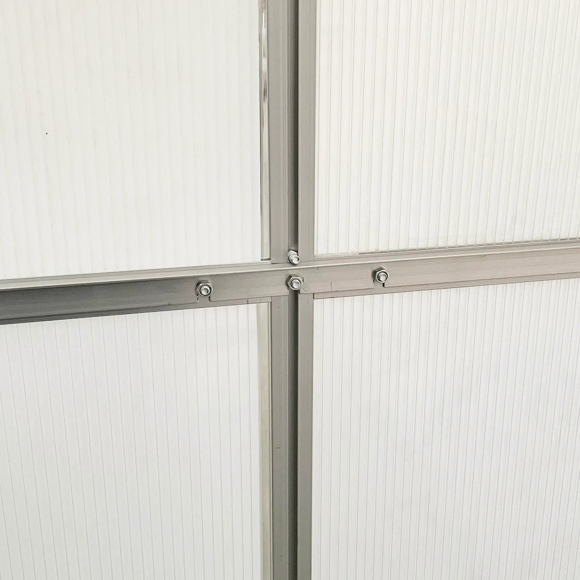 Walk-In Garden Greenhouse, Aluminum Polycarbonate, Roof Vent, 8' x 4' x 7', Silver Walk In Greenhouses at Gallery Canada