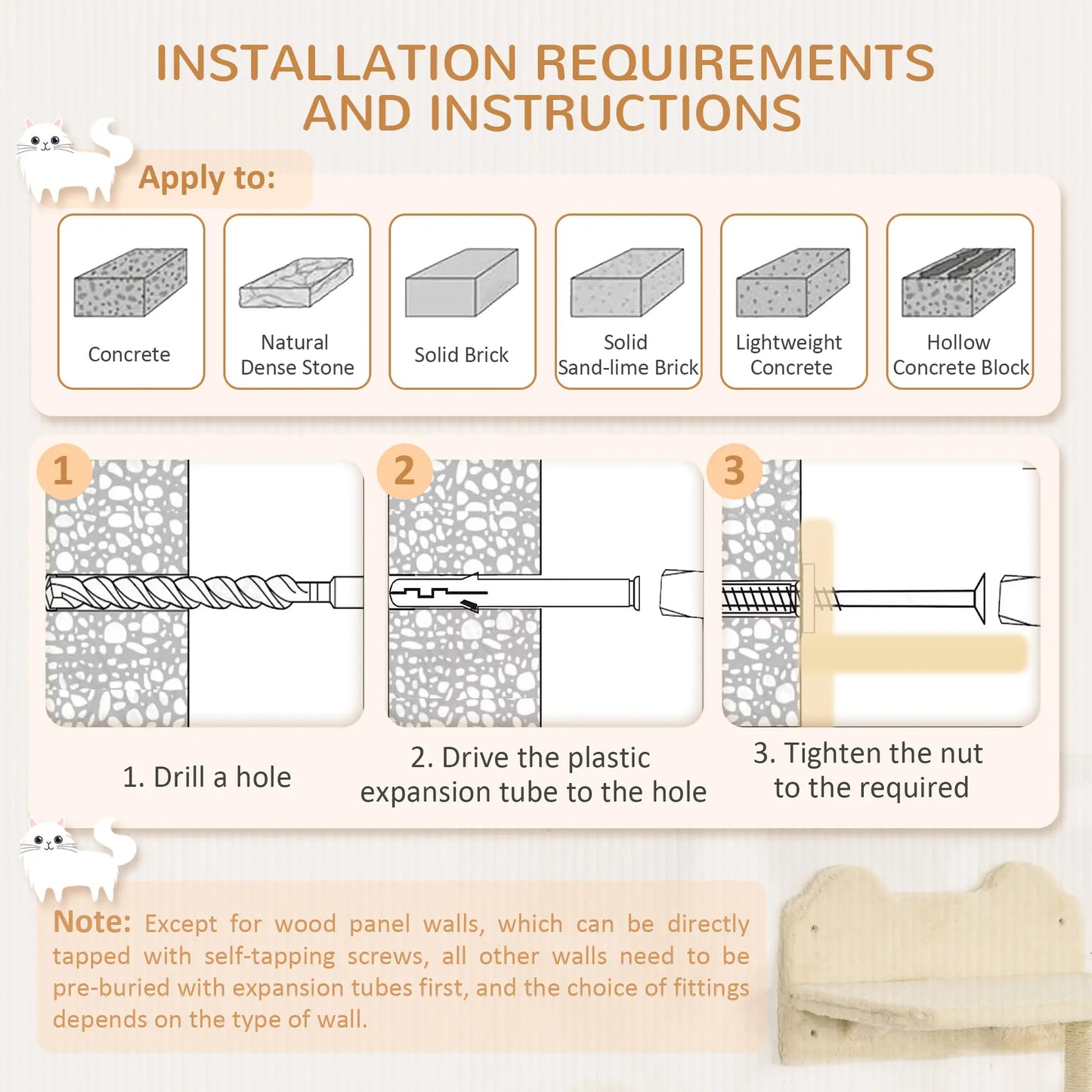 Wall-Mounted Pet Climbing Shelf Set, Grey Cat Climbing Wall at Gallery Canada