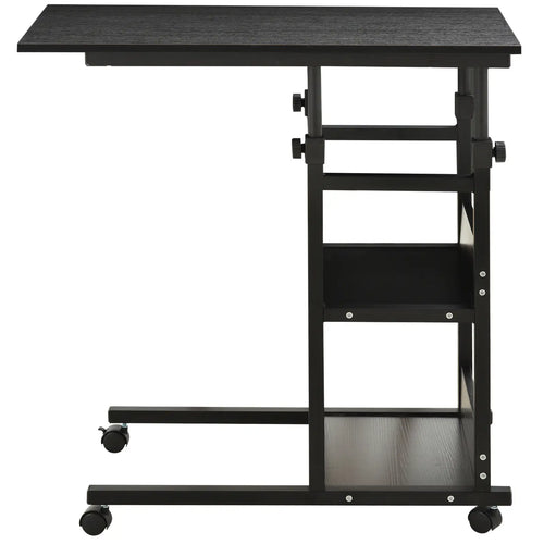 Mobile Standing Desk, Adjustable Height 31.5 inch, Black