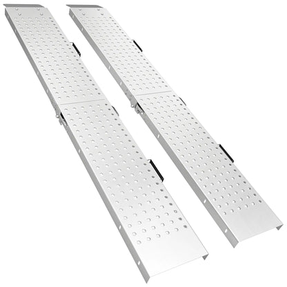 Folding Loading Ramps, 70.9" x 10", 880 lb, Silver Automotive Silver at Gallery Canada