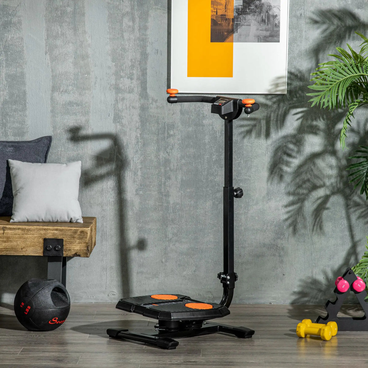 Foldable Ab Twister Board, Waist Trimmer, Workout Equipment with Screen Aerobic Equipment at Gallery Canada
